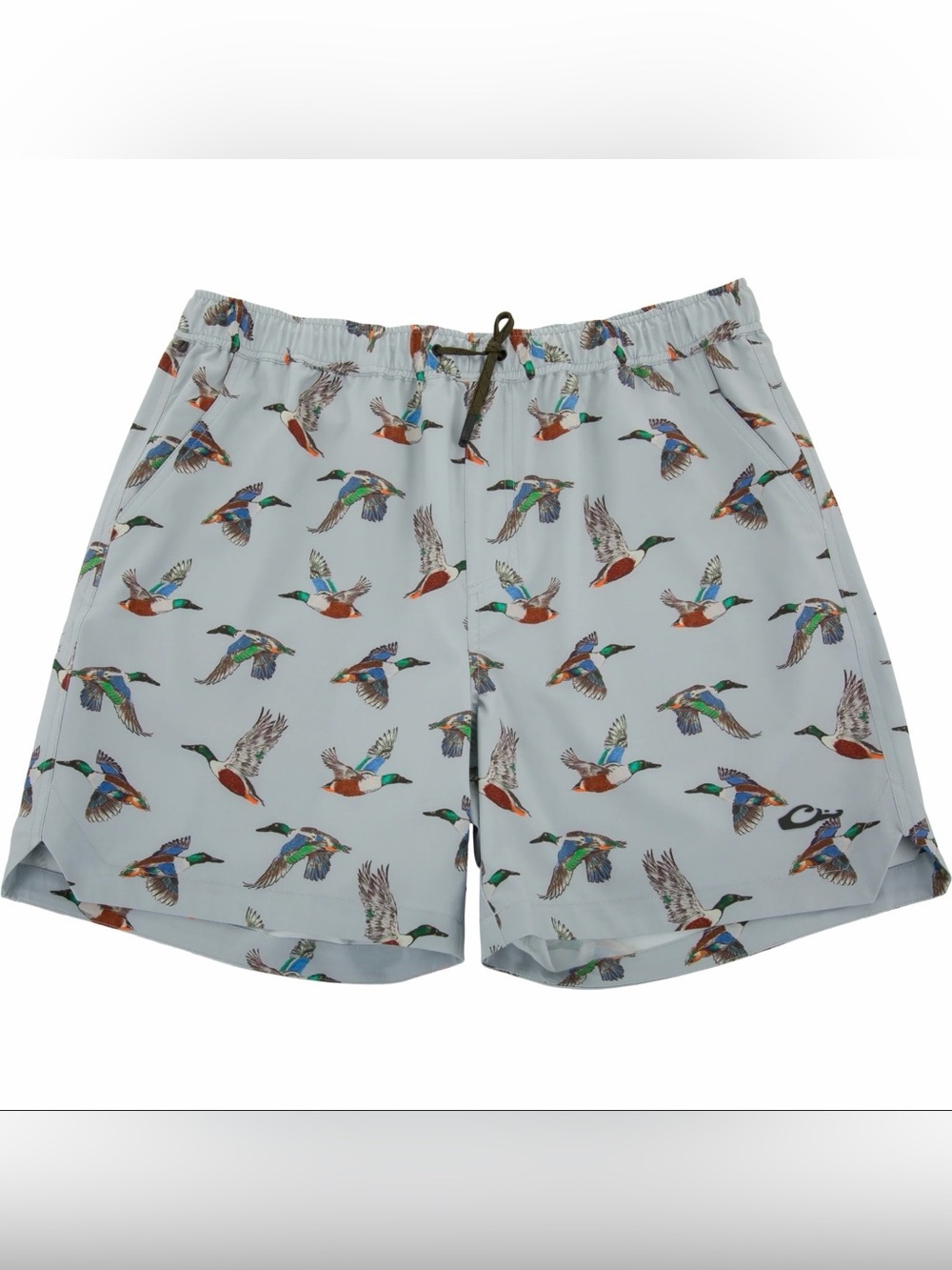 Drake Lake Shore Dock Short 6” Duck Mallard Spoonie Grey Size XL